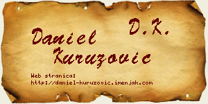 Daniel Kuruzović vizit kartica